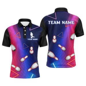 Navy Bowling Shirt For Men Custom Name&hellip;