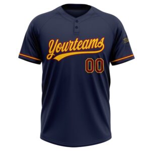 Navy Crimson Yellow Two Button Unisex Softball Jersey Custom Team Softball Jersey 2 cfciby.jpg