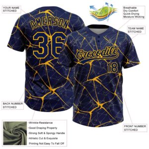 Navy Gold 3D Pattern Abstract Network Two Button Unisex Softball Jersey Custom Team Softball Jersey 3 mmwtk6.jpg