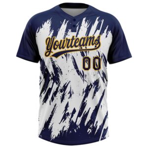 Navy Gold White 3D Pattern Abstract Sharp Shape Two Button Unisex Softball Jersey Custom Team Softball Jersey 2 t5lczr.jpg