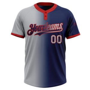 Navy Gray Red Gradient Fashion Two Button Unisex Softball Jersey Custom Team Softball Jersey 2 xp4ee6.jpg