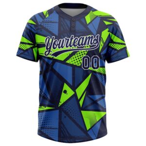 Navy Navy Neon Green 3D Pattern Two Button Unisex Softball Jersey Custom Team Softball Jersey 2 onbvwi.jpg
