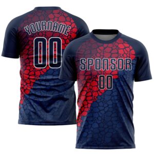 Navy Navy Red Sublimation Soccer Uniform Jersey,&hellip;