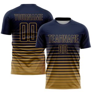 Navy Old Gold Pinstripe Fade Fashion Sublimation&hellip;