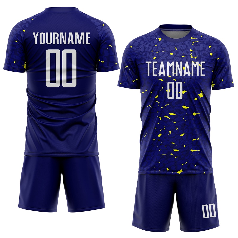 Navy White Gold Sublimation Soccer Uniform Jersey, Custom Team Soccer Jersey Shirt Navy White Gold Sublimation Soccer Uniform Jersey, Custom Team Soccer Jersey Shirt