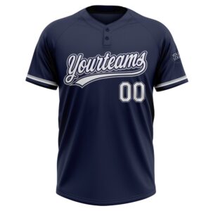 Navy White Gray Two Button Unisex Softball Jersey Custom Team Softball Jersey 2 la0wyb.jpg