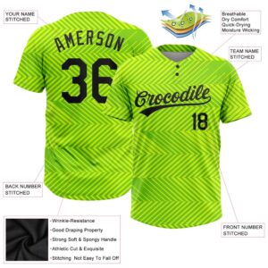 Neon Green Black 3D Pattern Two Button Unisex Softball Jersey Custom Team Softball Jersey 3 h0jrnp.jpg