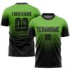 Neon Green Black Olive Sublimation Soccer Uniform Jersey, Custom Team Soccer Jersey Shirt Neon Green Black Olive Sublimation Soccer Uniform Jersey, Custom Team Soccer Jersey Shirt