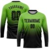 Neon Green Black Sublimation Soccer Uniform Jersey, Custom Team Soccer Jersey Shirt Neon Green Black Sublimation Soccer Uniform Jersey, Custom Team Soccer Jersey Shirt