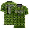 Neon Green Black Third Sublimation Soccer Uniform Jersey, Custom Team Soccer Jersey Shirt Neon Green Black Third Sublimation Soccer Uniform Jersey, Custom Team Soccer Jersey Shirt