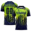 Neon Green Kelly Green White Sublimation Soccer Uniform Jersey, Custom Team Soccer Jersey Shirt