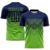 Neon Green Neon Green White Sublimation Soccer Uniform Jersey, Custom Team Soccer Jersey Shirt