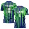 Neon Green White Kelly Green Sublimation Soccer Uniform Jersey, Custom Team Soccer Jersey Shirt