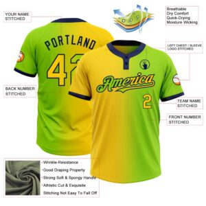 Neon Green Yellow Navy Gradient Fashion Two Button Unisex Softball Jersey Custom Team Softball Jersey 3 xfdiwv.jpg