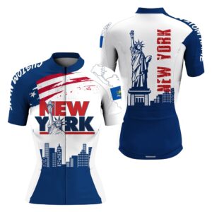 New York Blue Women Cycling Jersey Nyc&hellip;