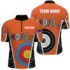 Orange Archery Jerseys For Men Custom Archery Shirts Team League Archery Uniform, Custom Archery Team Shirt
