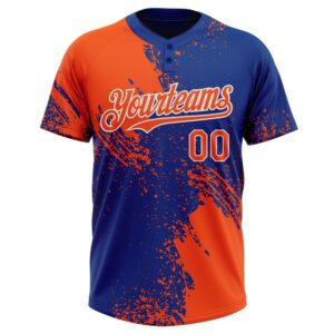 Orange Royal White 3D Pattern Abstract Brush Stroke Two Button Unisex Softball Jersey Custom Team Softball Jersey 2 zllxfx.jpg