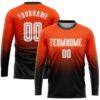 Orange White Black Sublimation Soccer Uniform Jersey, Custom Team Soccer Jersey Shirt