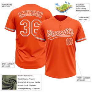 Orange White Gray Two Button Unisex Softball Jersey Custom Team Softball Jersey 3 krkwae.jpg