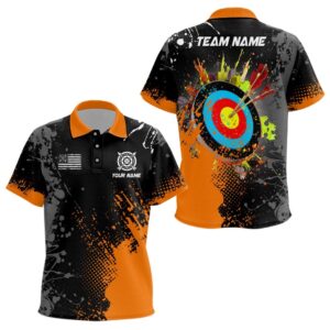 Paint Orange Target Archery Polo Shirts, Archery&hellip;