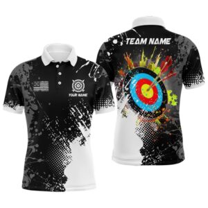 Paint White Target Archery Men Polo Shirts,&hellip;