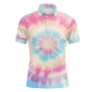 Pastel Tie Dye D Print Men’s Golf&hellip;