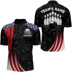Patriotic Bowling Shirt American Camo Bowling Jersey&hellip;