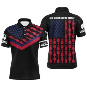 Patriotic Polo Bowling Shirt For Men Bowlers,&hellip;