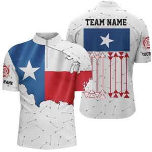 Patriotic Texas Flag Archery Men Polo &&hellip;