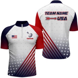 Patriotic US Flag Archery Men Polo &&hellip;