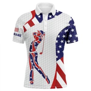 Personalized American Flag Patriot Golf White Men’s&hellip;