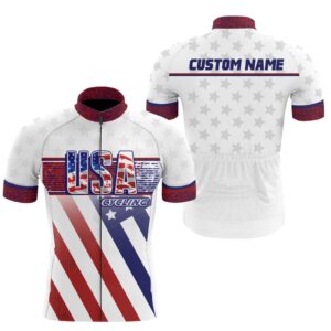 Personalized American Men Women Cycling Jersey With&hellip;