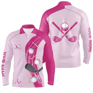 Personalized Golf Polos Shirts For Men s Custom Golf Ball Clubs Golf Items Golf Wears For Men s Pink Golf Polo Shirt Golf Shirts 2 cpsy4r.jpg