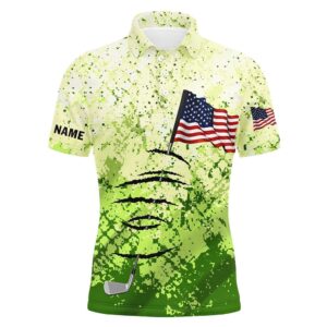 Personalized Green Camo Golf Polos Shirt For&hellip;