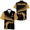 Personalized Hawaiian Bowling Shirt Short Sleeve Team Bowlers Jerse, Custom Team Bowling Hawaiian Shirt