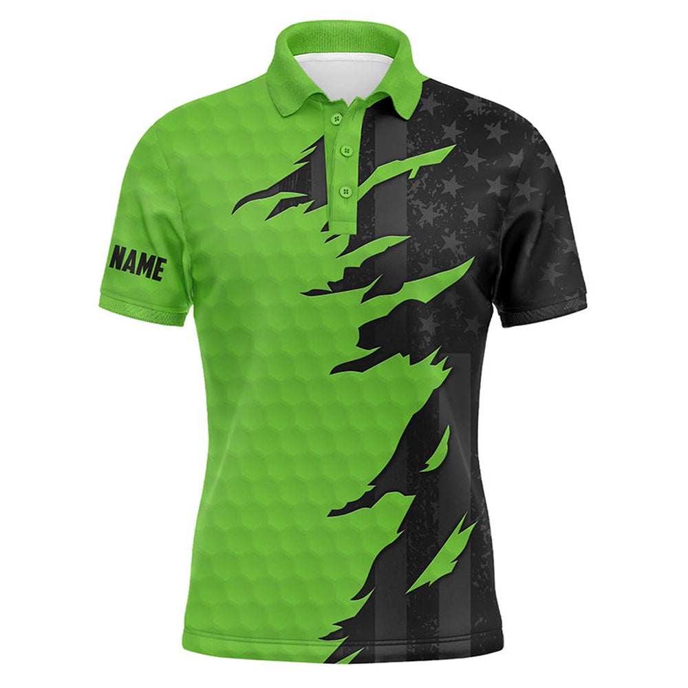 Personalized Men’s Golf Polos Shirts Custom Green Golf Ball Skin Black American Flag Men’s Golf Apparel, Golf Polo Shirt, Golf Shirts Personalized Men’s Golf Polos Shirts Custom Green Golf Ball Skin Black American Flag Men’s Golf Apparel, Golf Polo Shirt, Golf Shirts