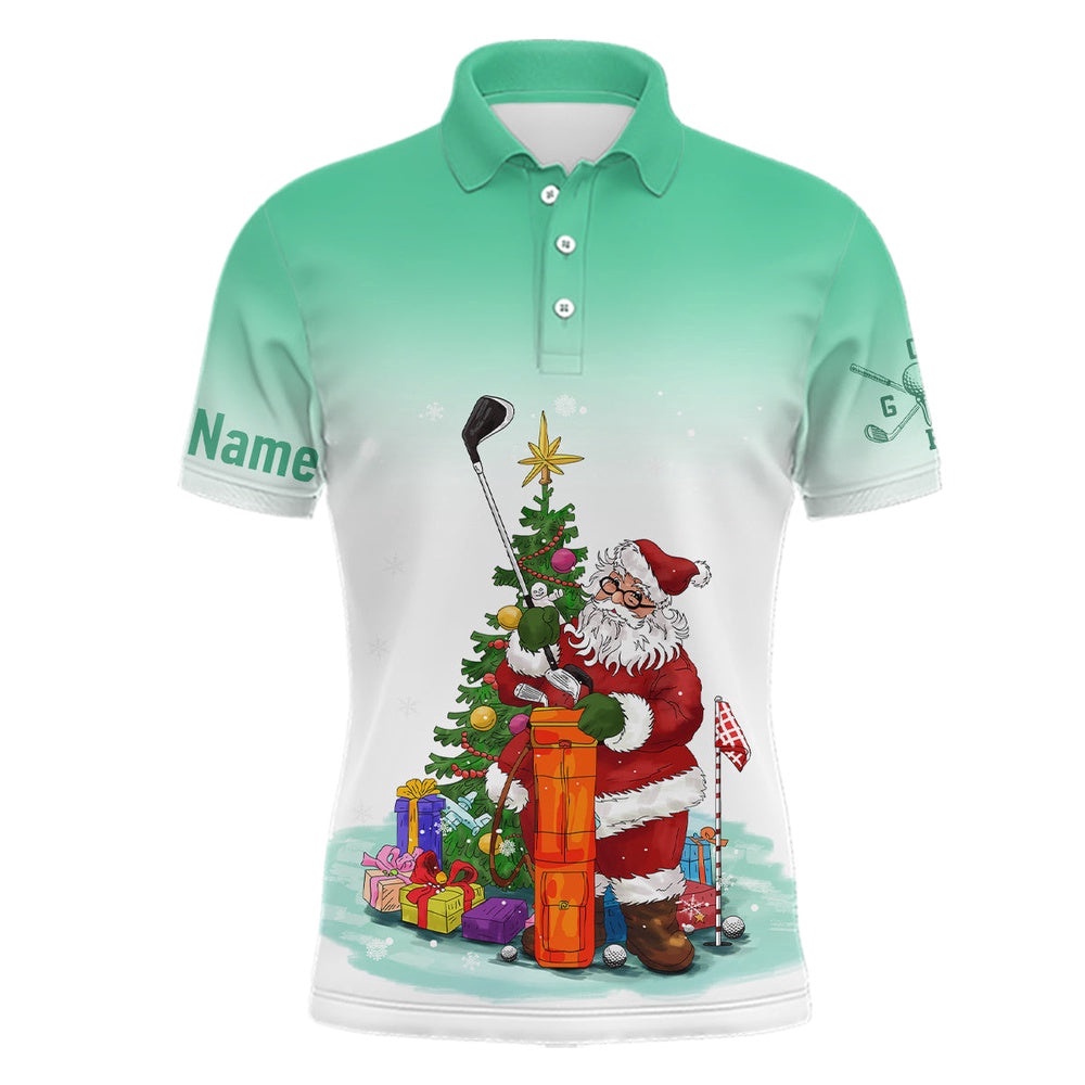 Personalized Mint Christmas Santa Golf Men’s Polo Shirt Custom Funny Golf Shirts For Men Golf Gifts, Golf Polo Shirt, Golf Shirts Personalized Mint Christmas Santa Golf Men’s Polo Shirt Custom Funny Golf Shirts For Men Golf Gifts, Golf Polo Shirt, Golf Shirts
