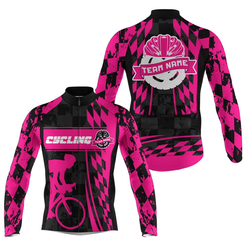 Personalized Pink Men Cycling Team Jersey Biking Athletes Racewear Anti Uv Road Racing Cycle Gear, Custom Mono Cycling Jersey Personalized Pink Men Cycling Team Jersey Biking Athletes Racewear Anti Uv Road Racing Cycle Gear, Custom Mono Cycling Jersey