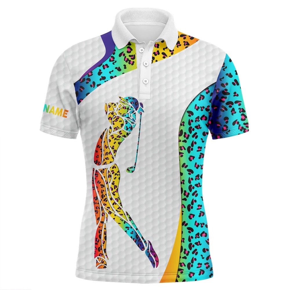 Personalized Rainbow Neon Leopard Golf White Men’s Golf Polo Shirts Custom Name Golf Gifts For Men, Golf Polo Shirt, Golf Shirts Personalized Rainbow Neon Leopard Golf White Men’s Golf Polo Shirts Custom Name Golf Gifts For Men, Golf Polo Shirt, Golf Shirts