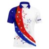 Personalized Red, White, And Blue American Flag Men’s Custom Golf Tops For Men’s, Golf Polo Shirt, Golf Shirts Personalized Red, White, And Blue American Flag Men’s Custom Golf Tops For Men’s, Golf Polo Shirt, Golf Shirts
