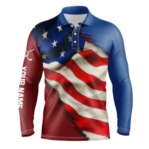 Personalized Vintage American Flag Men s Golf Polo Shirts Custom Patriotic Golf Gift For Men s Golf Polo Shirt Golf Shirts 2 yvhytq.jpg