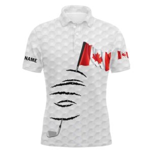 Personalized White Golf Polos Shirt For Men&hellip;
