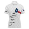 Personalized White Golf Polos Shirts For Men American Flag Th July Custom Patriot Best Men Golf Wears, Golf Polo Shirt, Golf Shirts