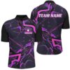 Pink Bowling Jersey For Men, Strike Bowling Team Jersey Bowlers Outfits, Custom Bowling Team Jersey Shirt