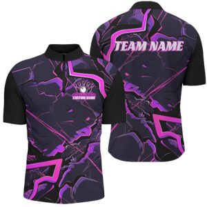 Pink And Purple Bowling Team Shirts For&hellip;