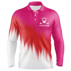 Pink And Red Men’s Golf Polo Shirts&hellip;