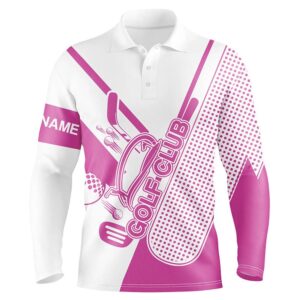 Pink And White Men’s Golf Polo Shirts&hellip;