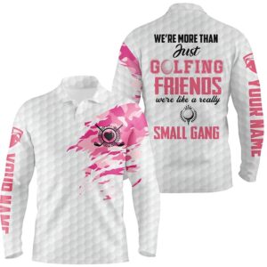 Pink Camo Men’s Golf Polo Shirt, Personalized&hellip;