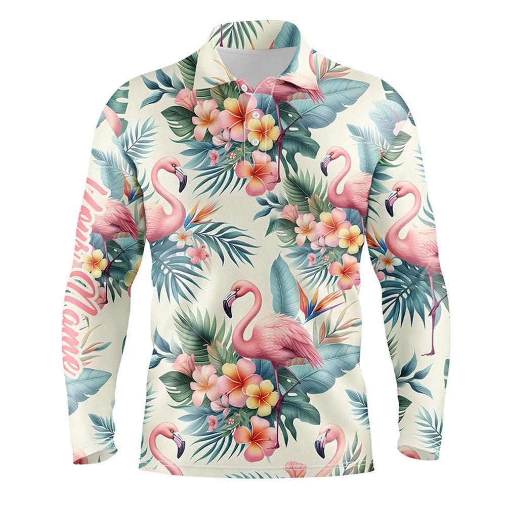 Pink Flamingo Tropical Men’s Golf Polo Shirts Customized Golf Shirts For Men Golfing Gifts, Golf Polo Shirt, Golf Shirts Pink Flamingo Tropical Men’s Golf Polo Shirts Customized Golf Shirts For Men Golfing Gifts, Golf Polo Shirt, Golf Shirts