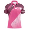 Pink Neon Flamingos Pattern Men’s Golf Polo Shirt Custom Team Flamingo Golfer Gifts, Golf Polo Shirt, Golf Shirts